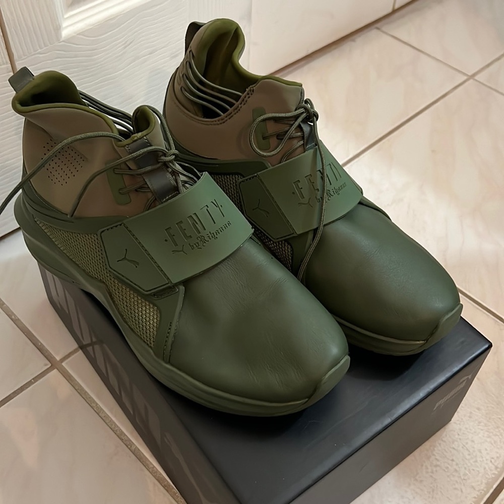 Fenty green sneakers